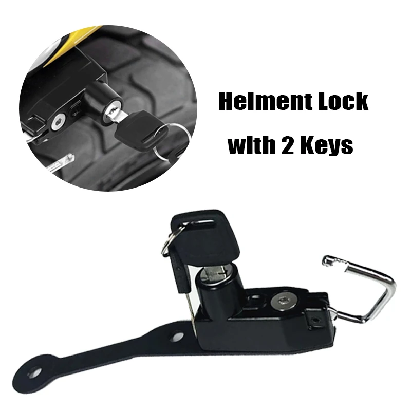 

For BMW S1000RR S1000R S1000 RR HP4 2009-2018 Motorcycle Helmet Lock Anti-theft Security Aluminum alloy Mount Hook with 2 Keys