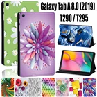 Чехол для планшета Samsung Galaxy Tab A T290T295 (2019) 8,0 дюйма P610 P615, чехол-подставка из искусственной кожи + Бесплатный стилус