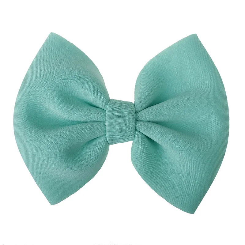 Модные заколки для волос с бантом девочек однотонные милые большим популярные