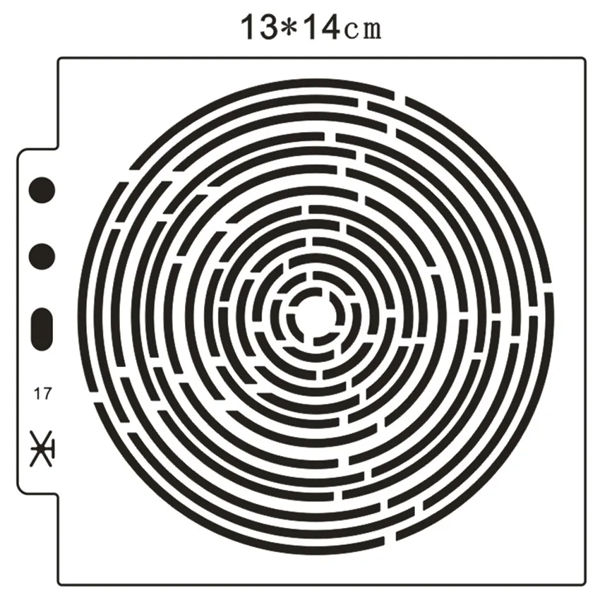 Отпечатков пальцев 13*14 см скрап-трафареты спрей пластичной прессформы щит форма