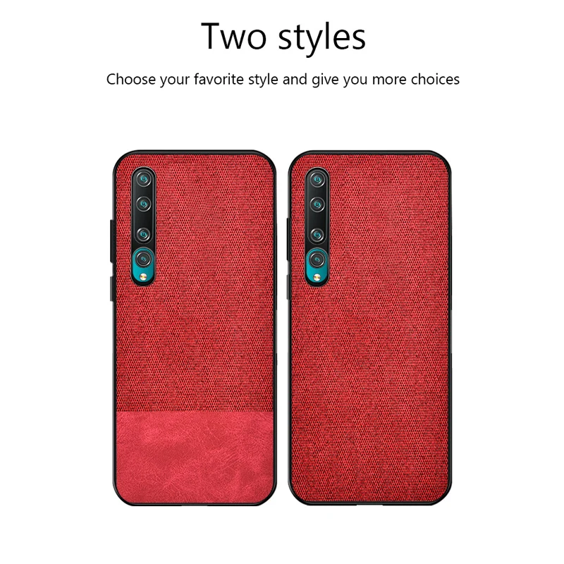 Чехол для Xiaomi Mi 10 Pro тканевый Силиконовый Мягкий противоударный чехол Redmi Note 8T