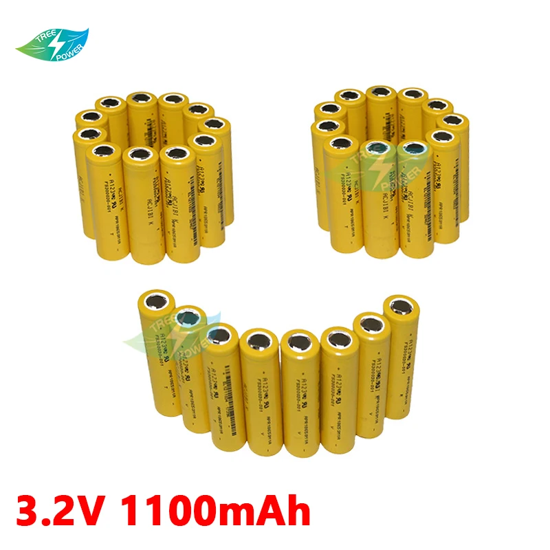10 шт. оригинальный lifepo4 18650 1100mah APR18650M1A 3 2 v аккумулятор 30C для mod mech pack power