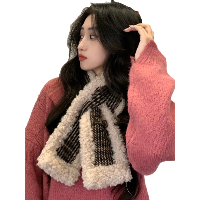 

2021 New Fashion Hooded Scarf Hat Glove Hot Sale Sets Women Winter Warm Cute Ears Thick Girls Soft Hood Scarf Pocket Hats Gloves
