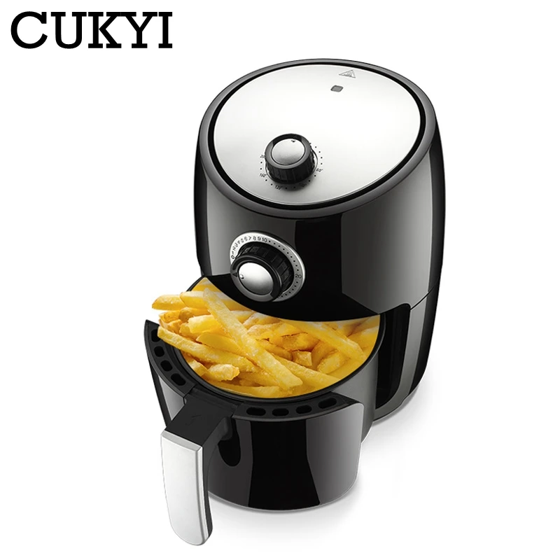 Электрическая мини Фритюрница CUKYI 2.2L 220 В 1000 Вт не липкая кухонная утварь для