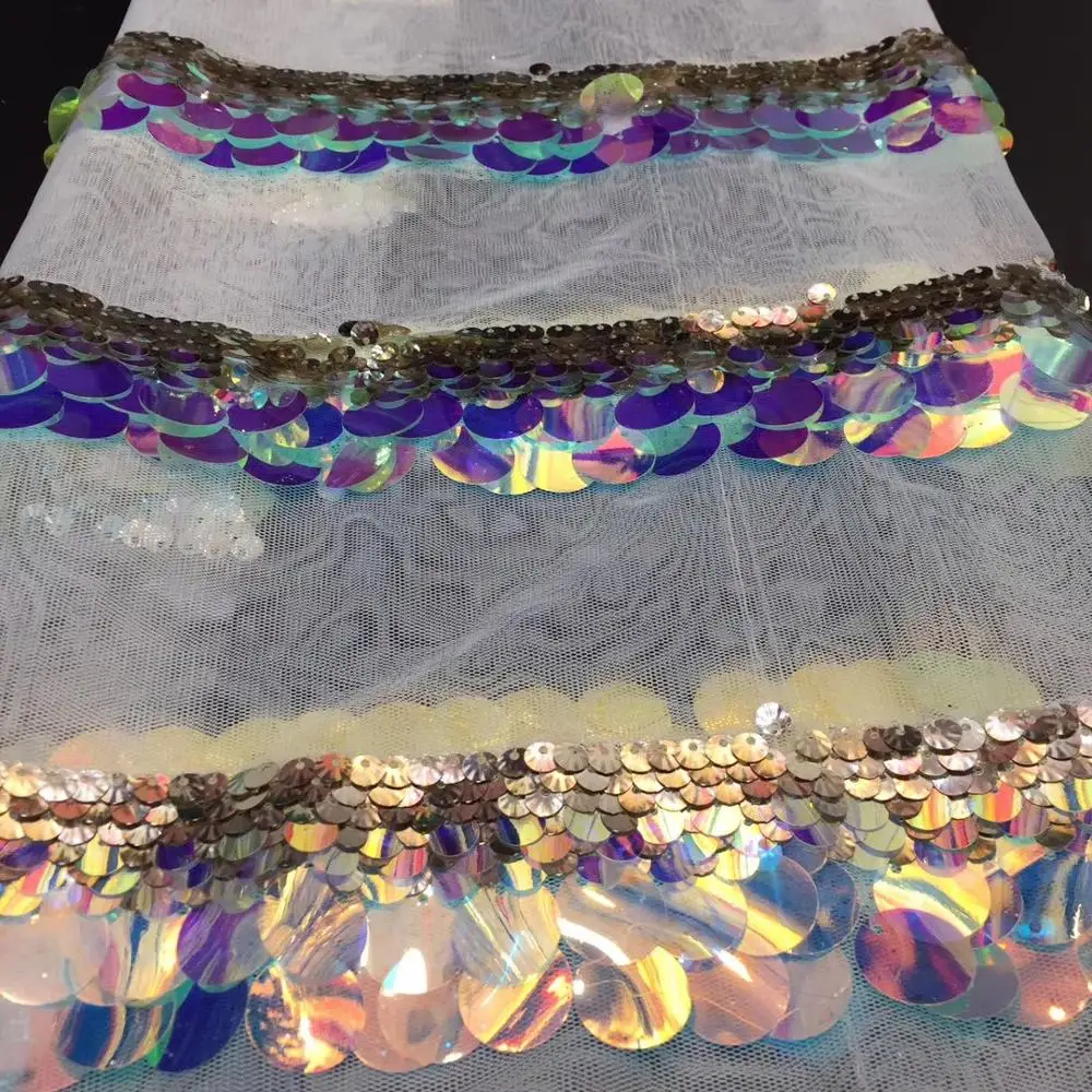 Тюлевая кружевная ткань с блестками и вышивкой | Дом сад