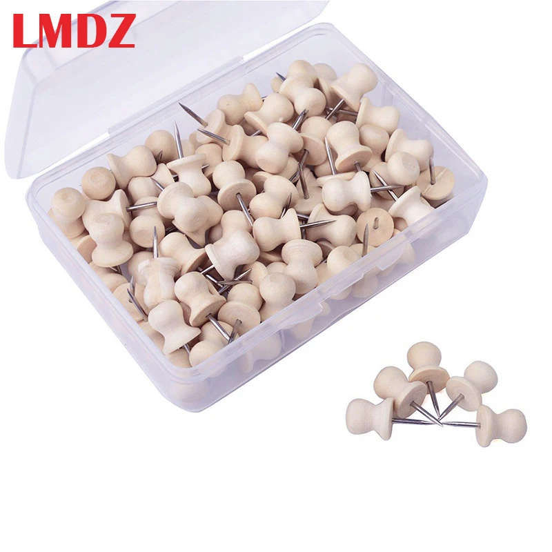 60 шт. деревянные булавки для шляпы с коробкой|Булавки и игольницы| |