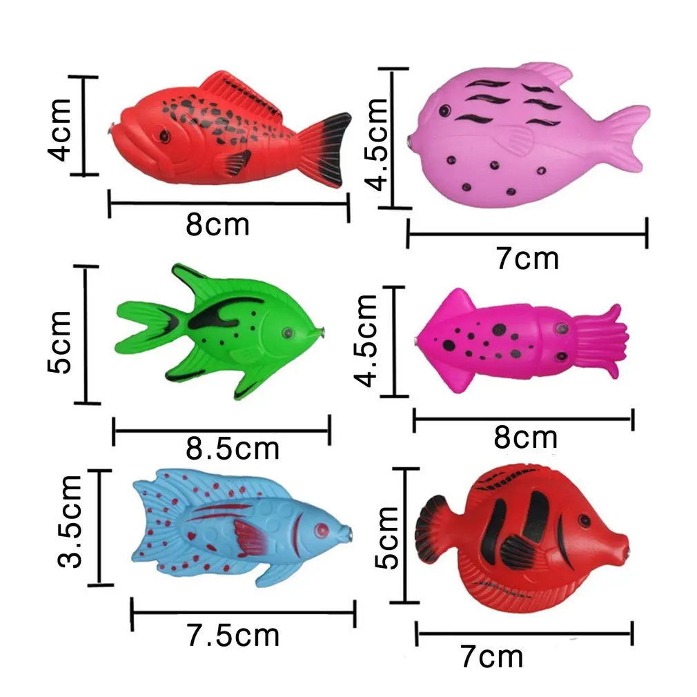 

27Pcs Set Plastic Magnetic Fishing Toy Baby Bath Toy Fishing Game Kids 1 Poles 1 Nets 25 Magnet Fish Indoor Outdoor Fishing Toy