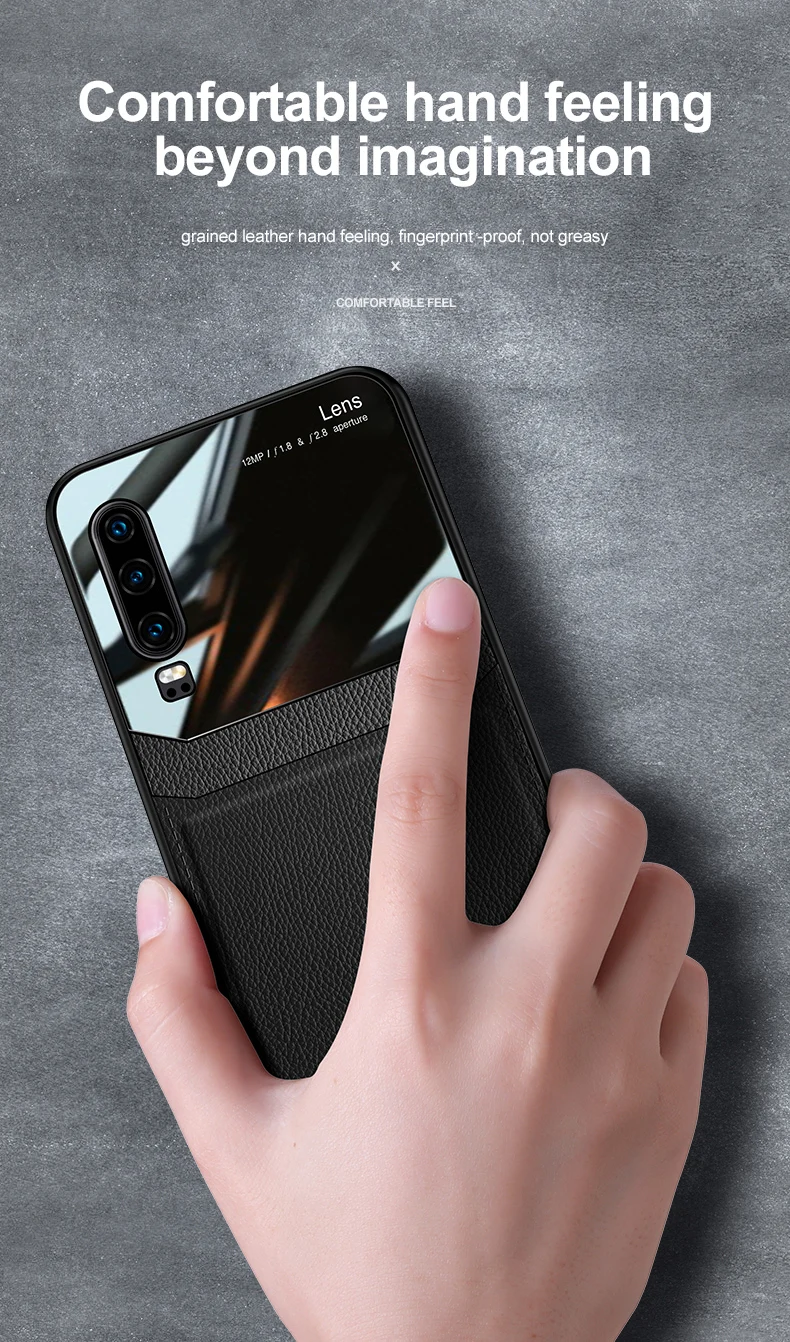 Чехол для телефона для huawei P30 Pro, чехол, модный органический Поликарбонат, зернистая кожа, с узором, Fundas для huawei P30 P20 Pro Lite, чехол