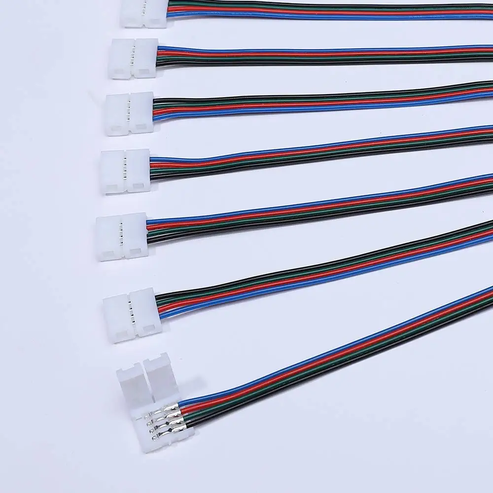 5050 RGB светодиодные ленты Разъем 4 pin полосы света разъем адаптера 10 мм 4Pin в полоску