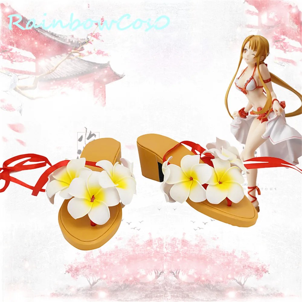 Sword Art Online SAO Yuki Asuna Yuuki костюм для косплея (костюмированных игр) Shoes сапоги Rainbowcos0 Game
