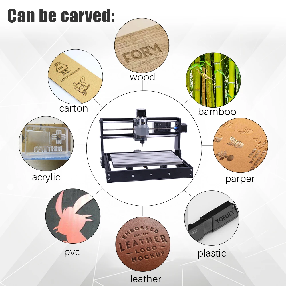 CNC 3018 PRO аппарат для лазерной порезки быстроходный деревообрабатывающий