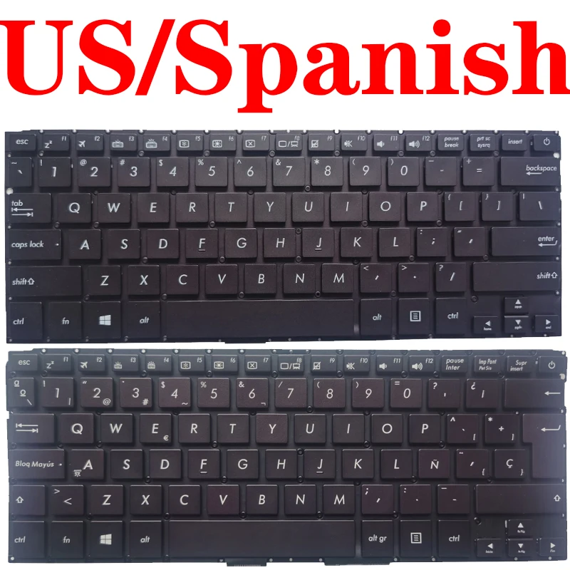 Клавиатура для ноутбука ASUS UX310 UX310U UX310UA UX310UQ UX310UF UX310UAK с испанской раскладкой |