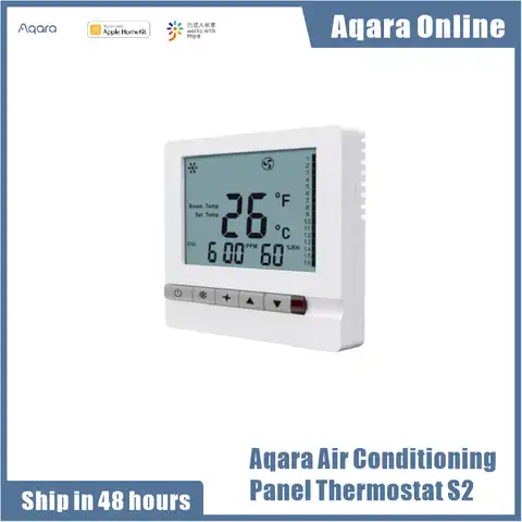 Панель кондиционирования воздуха Aqara, термостат S2, контроллер подогрева пола, работает с приложением Mijia Home