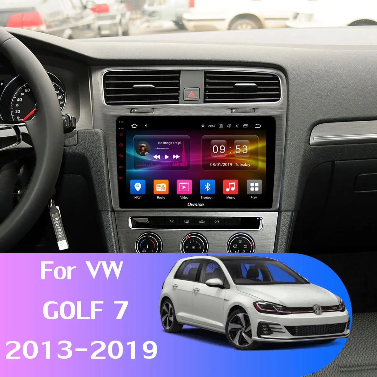 Android 10 0 6G + 128G 1280*720P автомобильный проигрыватель с радио и GPS для Volkswagen VW Golf 7 MK7 Авто