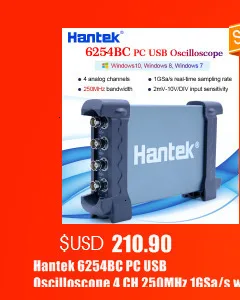 Hantek 8 каналов Автомобильный диагностический осциллограф с 80 Тип зажигания/датчик/автобус обнаружения/перфоратор/стартер функция 1008C