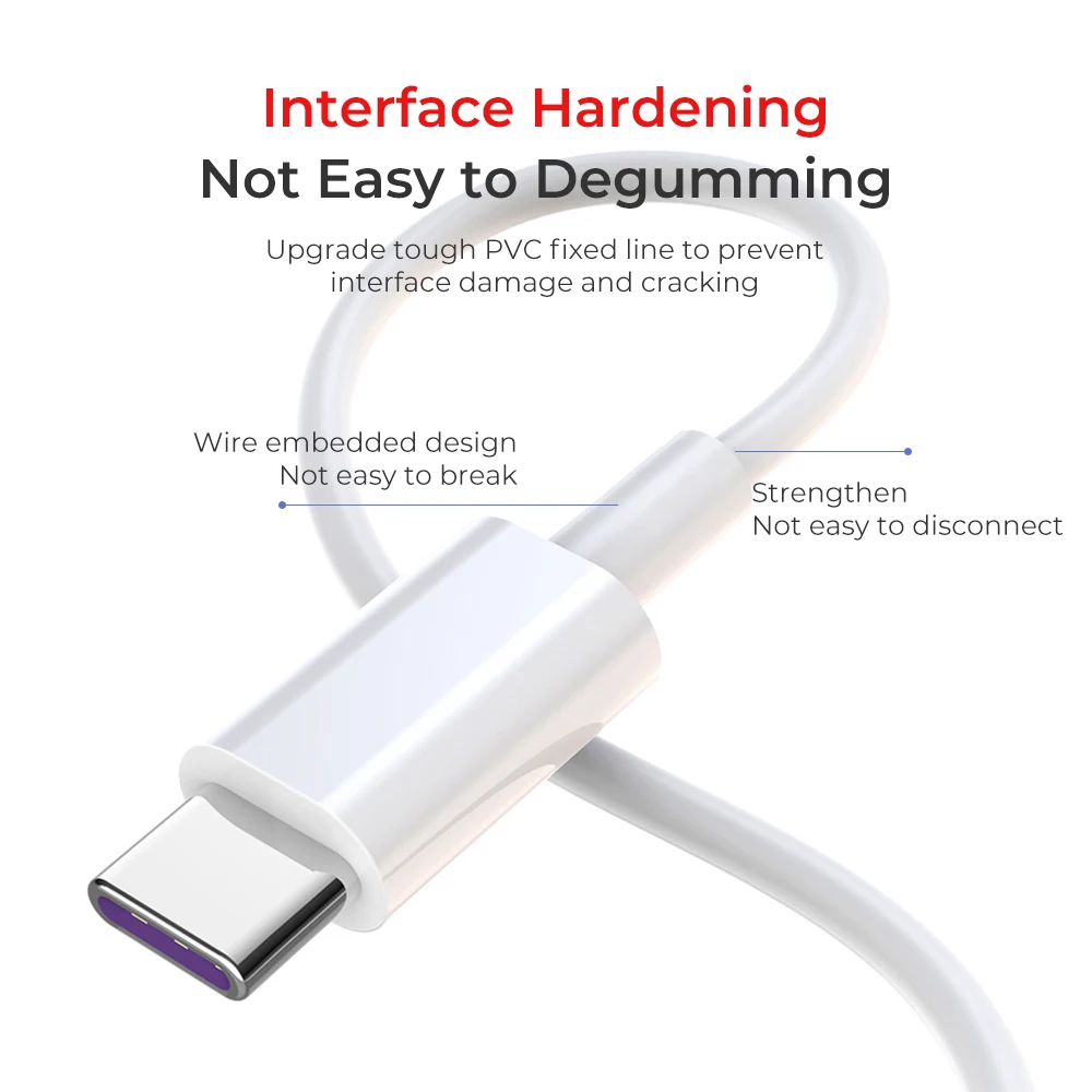 5A 1m Type C fast charging data cable for TypeC system USB charger mobile phone | Безопасность и защита