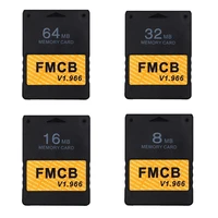 2021 new free mcboot v1 966 8mb16mb32mb64mb memory card for ps2 fmcb version 1 966