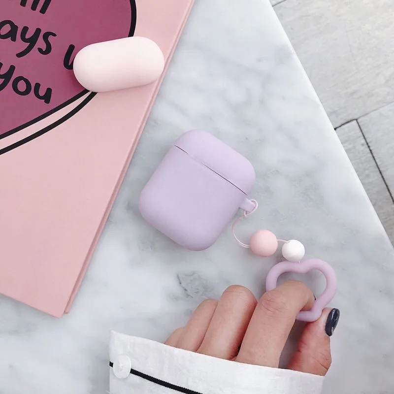 Натуральное дерево крышка принципиально для Airpods чехол из массива дерева защитные наушники чехол для Airpods 2 чехол анти-потерянный крюк