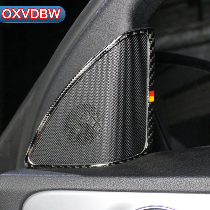 Стайлинг автомобиля углеродное волокно A Колонка труба рамка наклейка для Mercedes