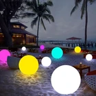 Светодиодный надувной светящийся шар 4060 см, ландшафтные светильники для украшения сада, газона, бассейна, игрушки, пляжный светящийся шар