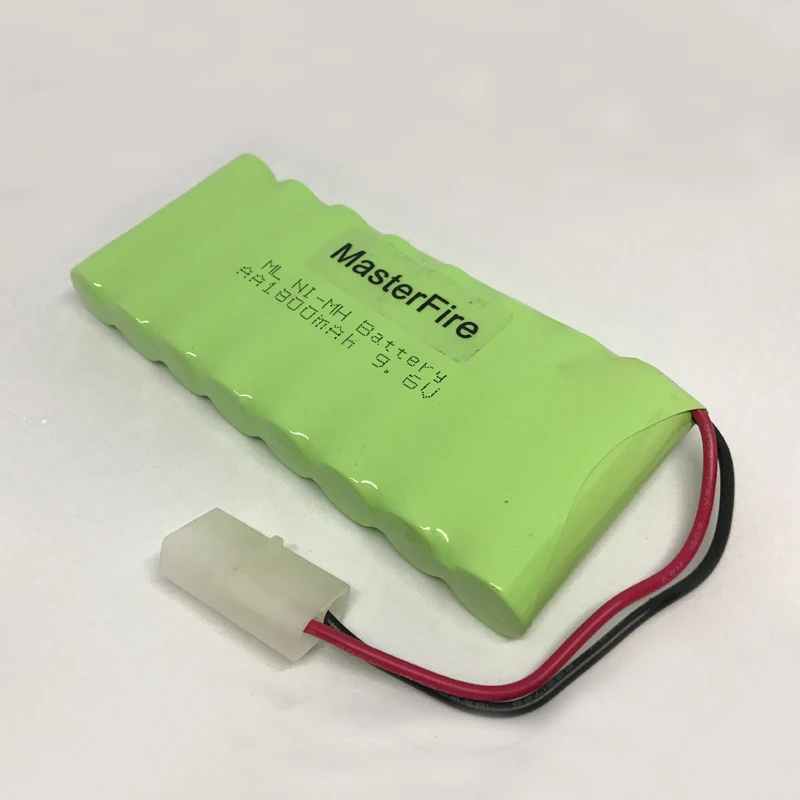 MasterFire 4 упак./лот 9,6 V 1800mAh 8x AA Ni-MH RC аккумуляторная батарея для Вертолет-робот автомобиль игрушки с пробками