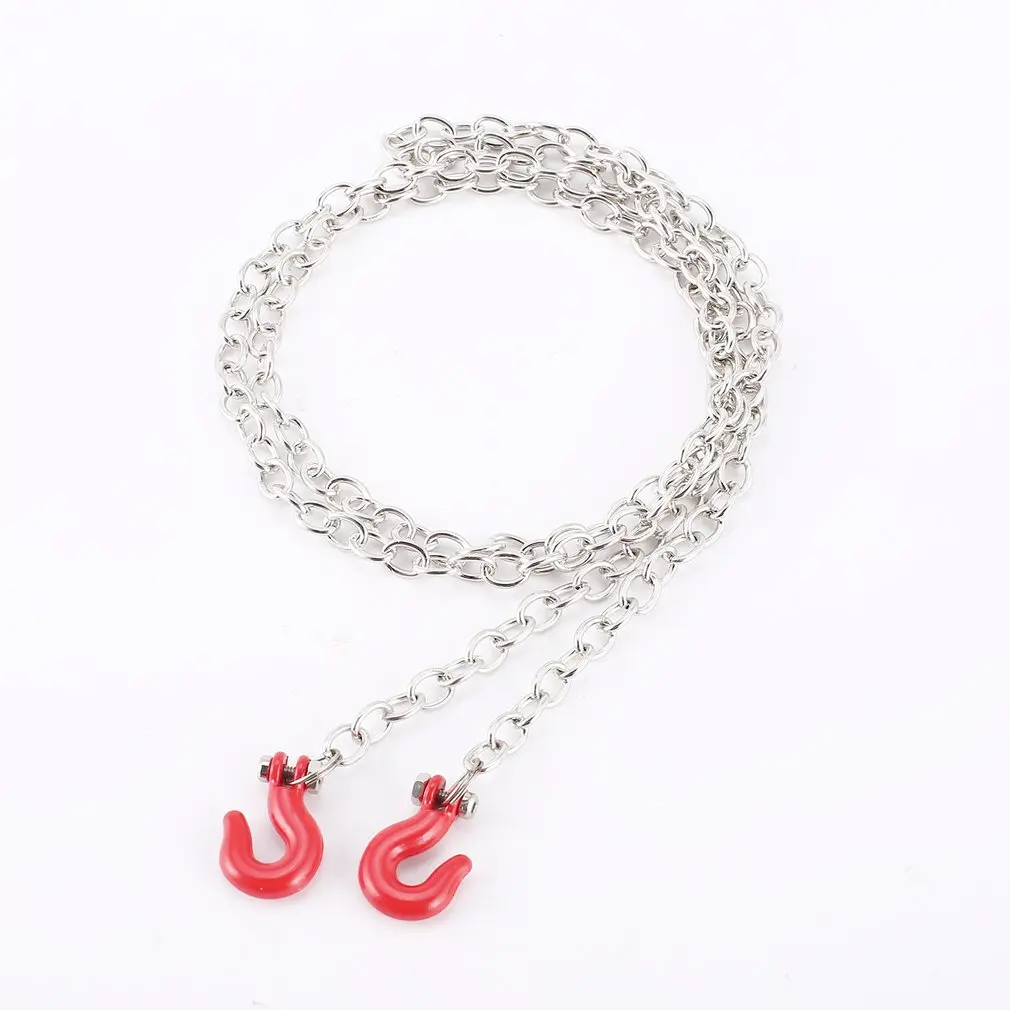 RC 1/10 Metal Trailer Hook Tow Chain Shackle Wire for Axial SCX10 TF2 Crawler Car Model Toys Hobby Spare Parts Accessories |