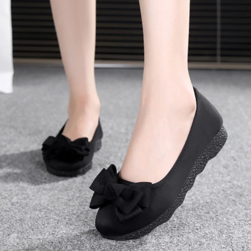 Cresfimix sapatos femininas Женская мода удобная обувь без шнуровки на галстук бабочка