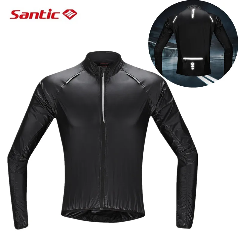 Santic New Waterproof Cycling Skin Coat Men Windproof Small Rain Sun Protective UPF 50+ Outdoor Sports Softable Cycling Jackets