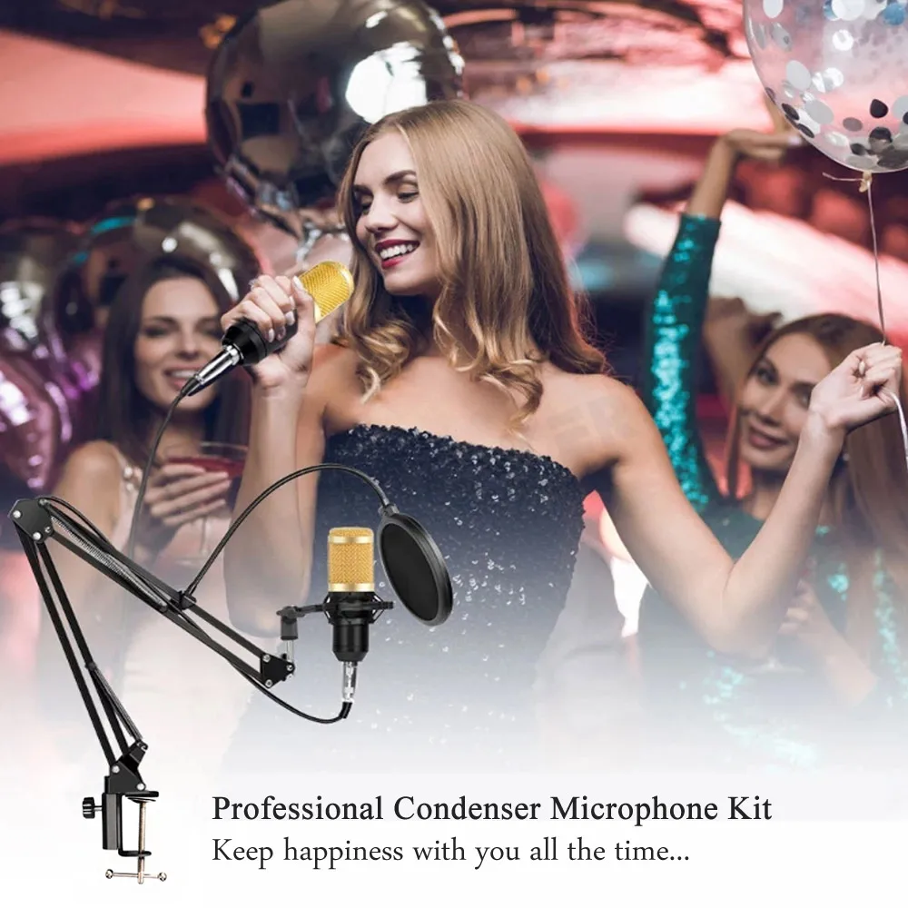 Проводной микрофон для студийной записи BM 800 конденсаторный BM800 караоке Bluetooth