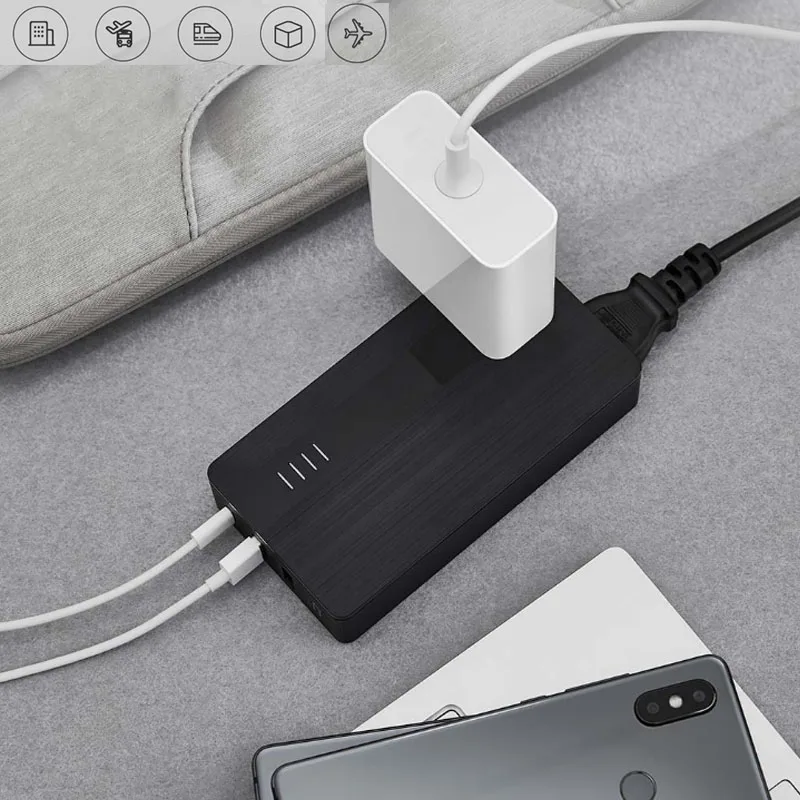 Зарядное устройство Youpin Aigo Mix 3 в 1 USB-C 18 Вт переносное зарядное с USB-портами внешний