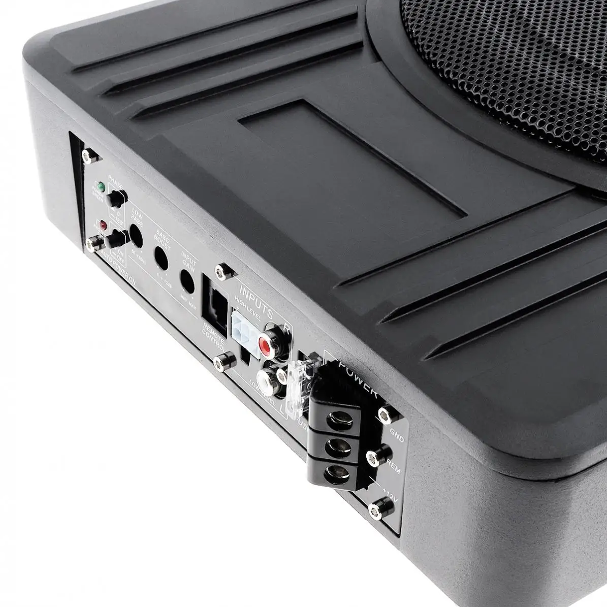 Универсальный черный Алюминий сплав фюзеляж тонкий 8 дюймов 600W под сиденьем