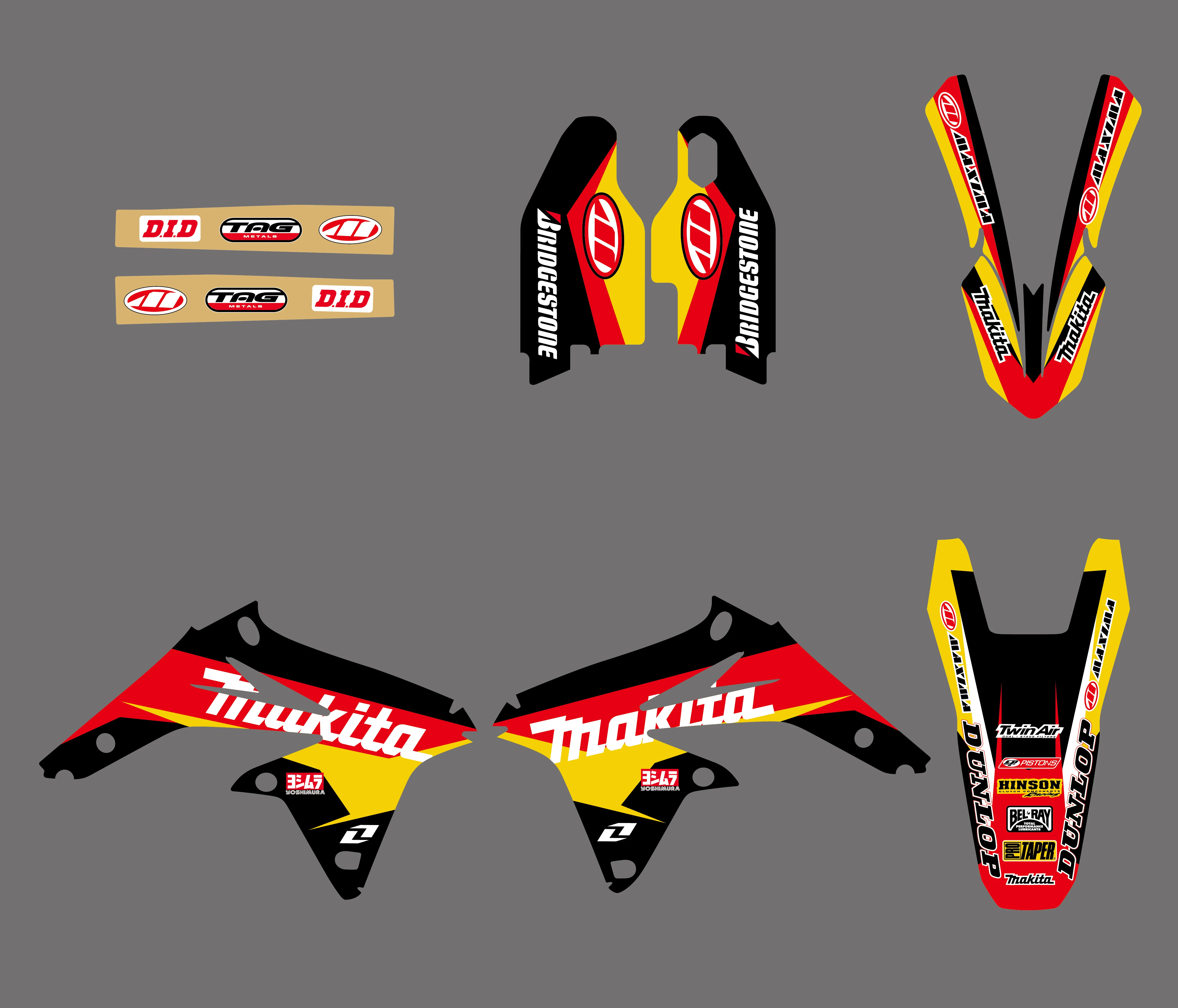 0051 новые командные наклейки графические Стикеры для Suzuki RMZ450 RMZ 450 2008 2009 2010 2011 2012 2013