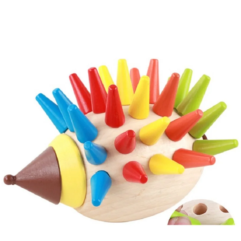 

Деревянные игрушки для детей по методике Монтессори, для раннего развития, сортировки и счета мелкой моторики