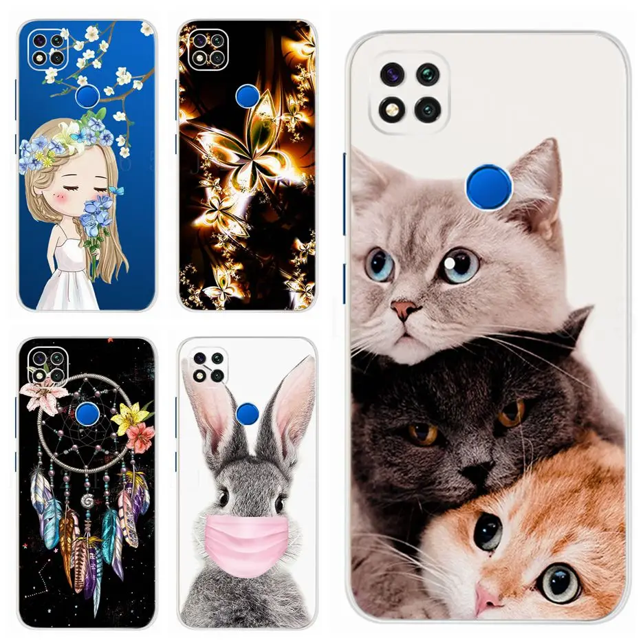 Силиконовый чехол для Xiaomi redmi 9C Redmi9C 9 C задняя крышка чехлы телефонов с милыми