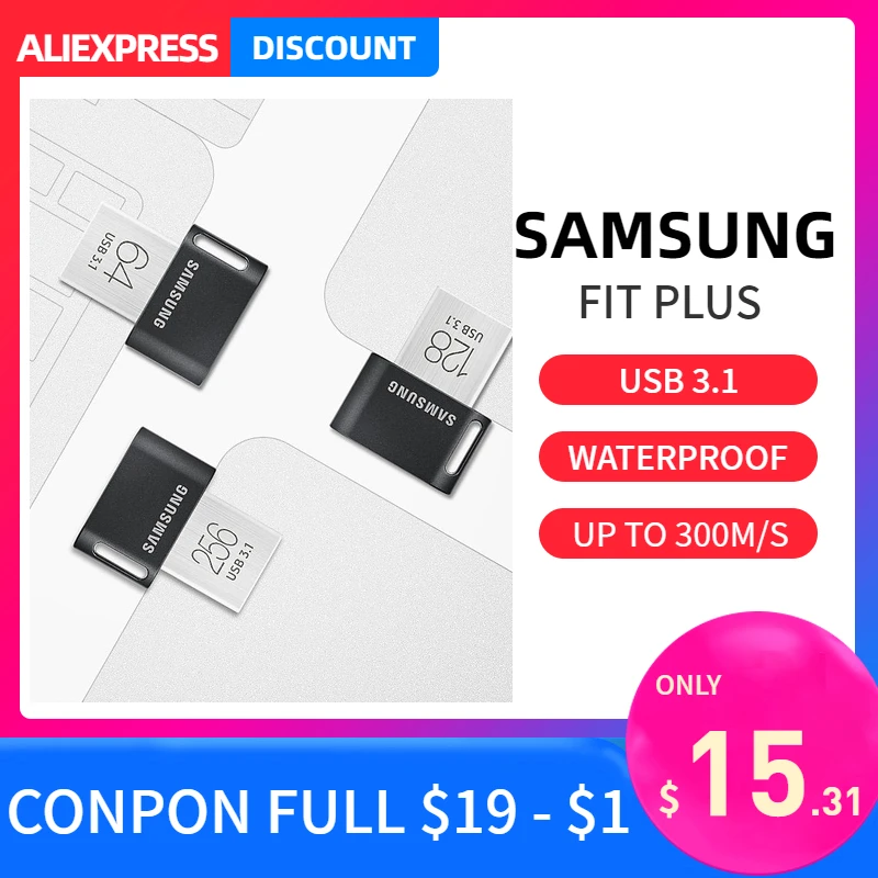 Usb флеш-накопитель samsung otg, 32 ГБ, 64 ГБ, 128 ГБ, usb3.1, флеш-накопитель, 300 м/с, скорость чтения, карта памяти moomin для ноутбука, планшета, Mac, диск