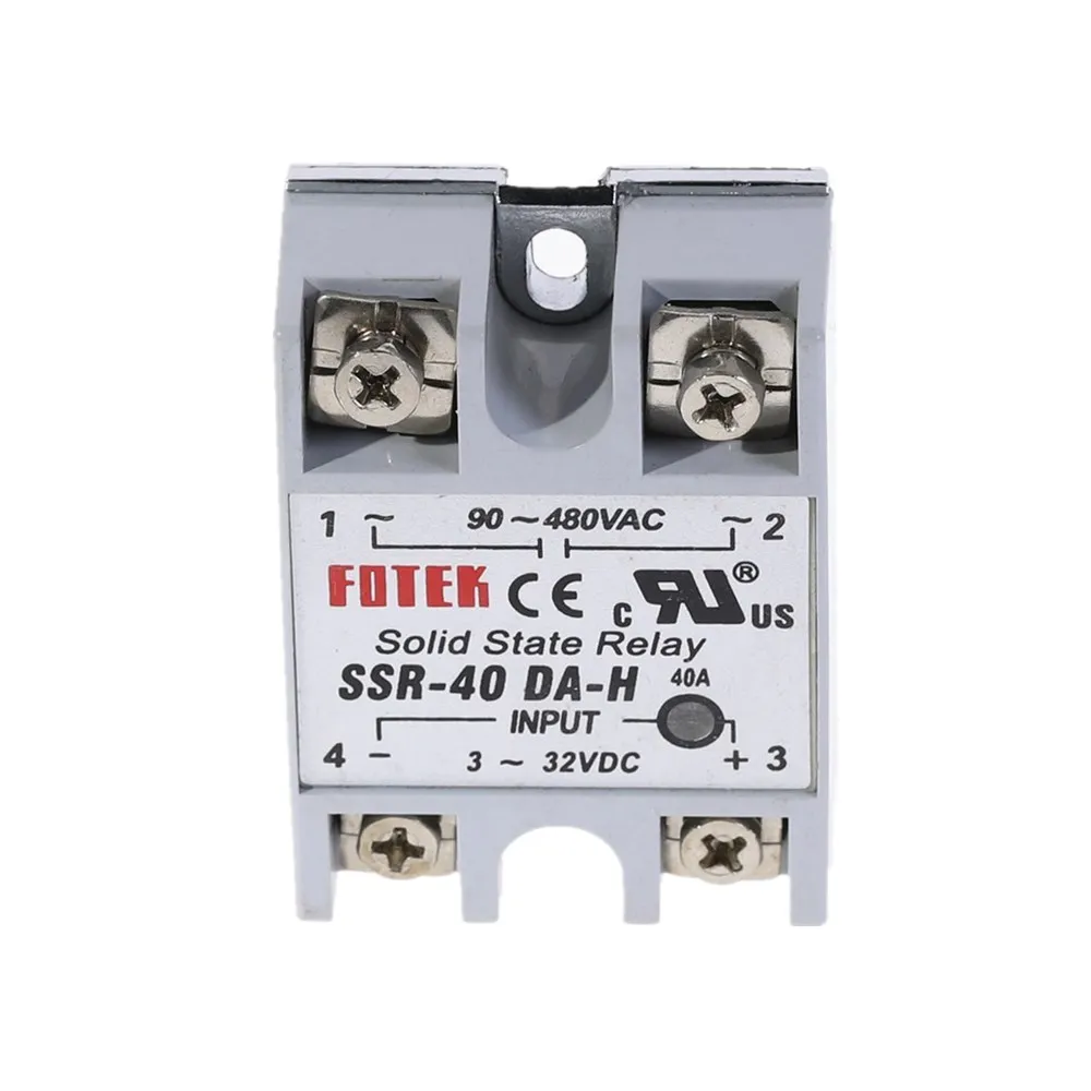 Твердотельное реле SSR 40DA H 40А 3 32 В постоянного тока до 90 480 переменного