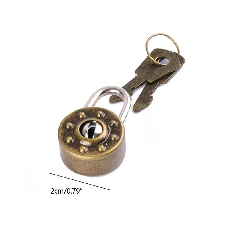 Mini Padlock Small Luggage Box Key Lock with Bag Suitcase Decor Accessories Home Improvement Hardware |