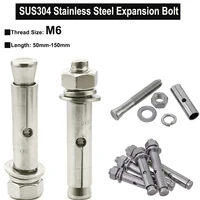 m6 sus304 wedge anchor expansion bolt built in expansion screw passivation finished length 50mm 150mm