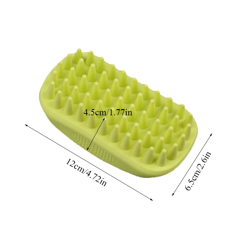 

Hottest Pet Dog Shampoo Brush Cat Massage Comb Grooming Scrubber Brush for Bathing Short Hair Soft Silicone Rubber Brushes