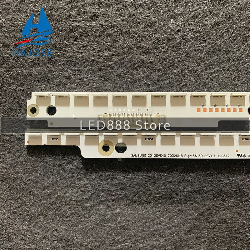 2 шт. светодиодный подсветка полосы для UE40ES6100 UE40ES6100W UE40ES5500K UE40ES5500 UE40ES6710U UE40ES6800