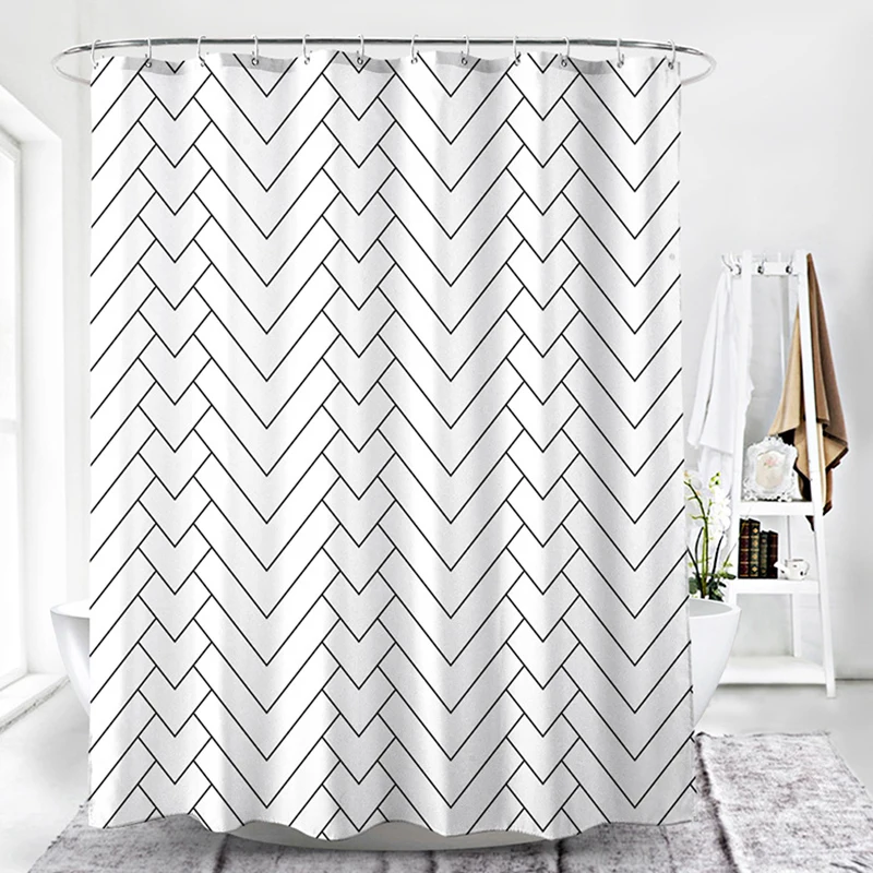 Водонепроницаемые занавески для душа Легкая очистка защита от плесени