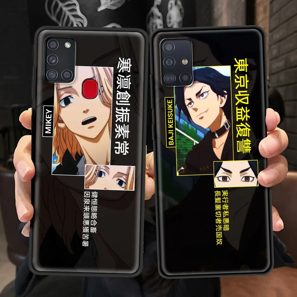 

Soft Case For Samsung Galaxy A51 A71 A21S A12 A52 5G A31 A32 Black Coques A72 A41 A11 A02s Phone Cover Japanese Tokyo Revengers