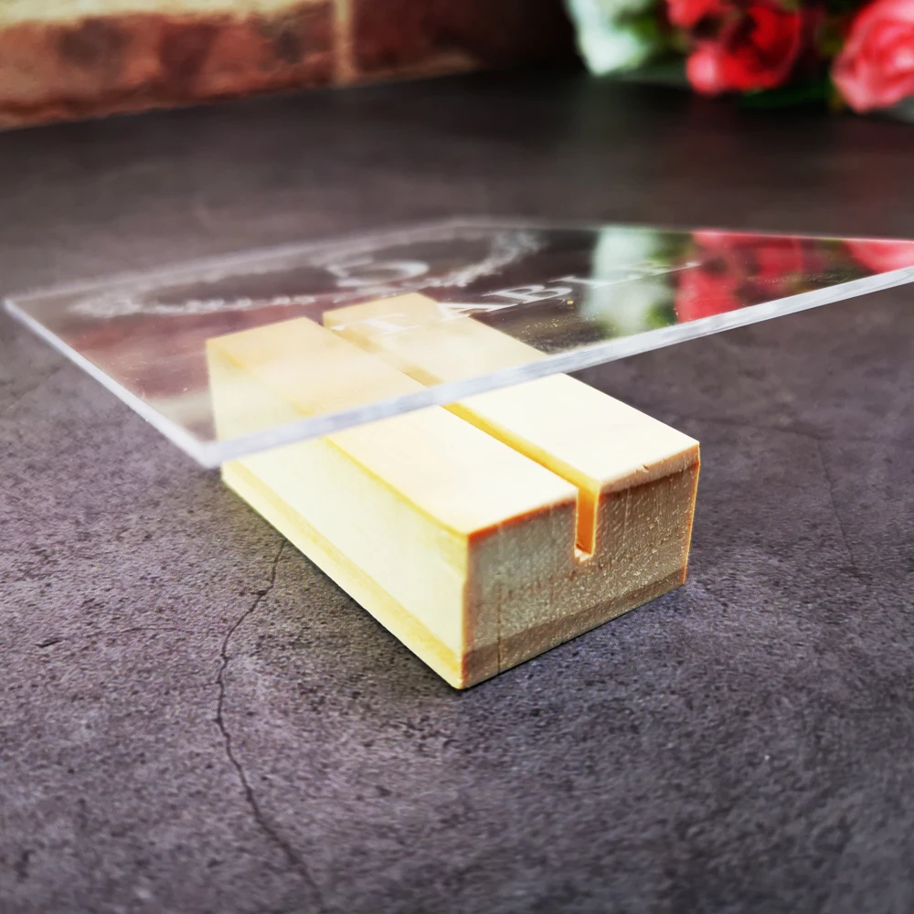 Акриловый венок настольные номера с деревянным держателем набор свадебных