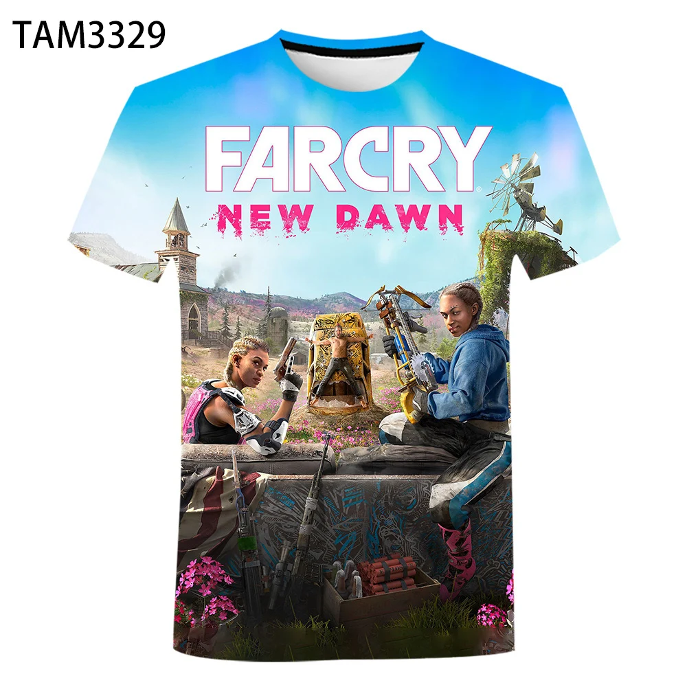 3D Farcry печатная Футболка мужская женская детская 2021 Новая летняя модная футболка
