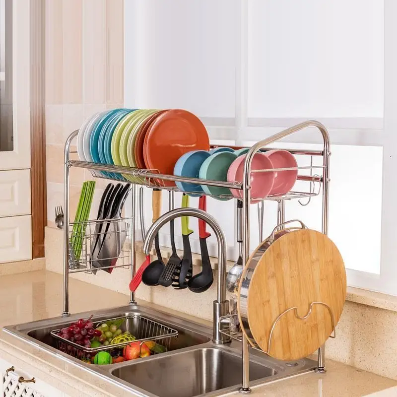 De Mutfak Malzemeleri Refrigerator Organizer Cosina Cosinha Stainless Steel Organizador Cuisine Cocina Cozinha Kitchen Rack | Дом и сад
