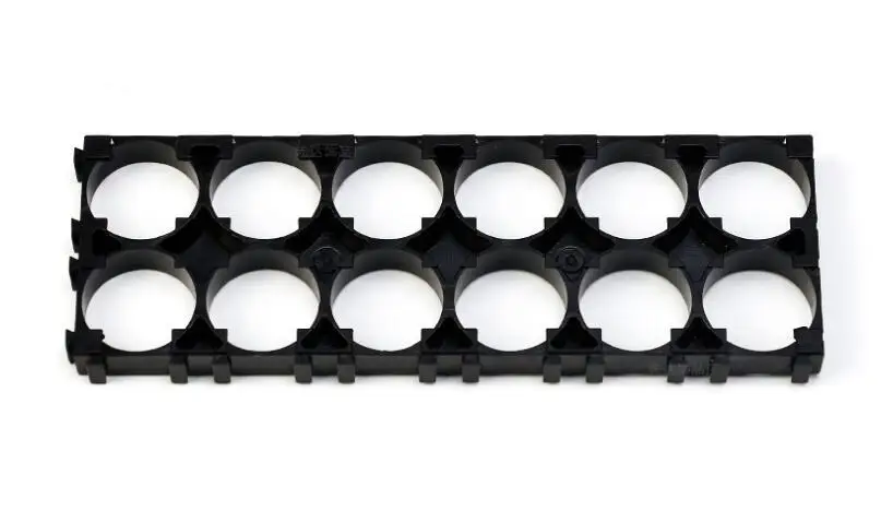 

MasterFire 500pcs/lot 2*6 21700 Battery Holder Bracket Cell Safety Anti Vibration Black Plastic Brackets For 21700 Batteries