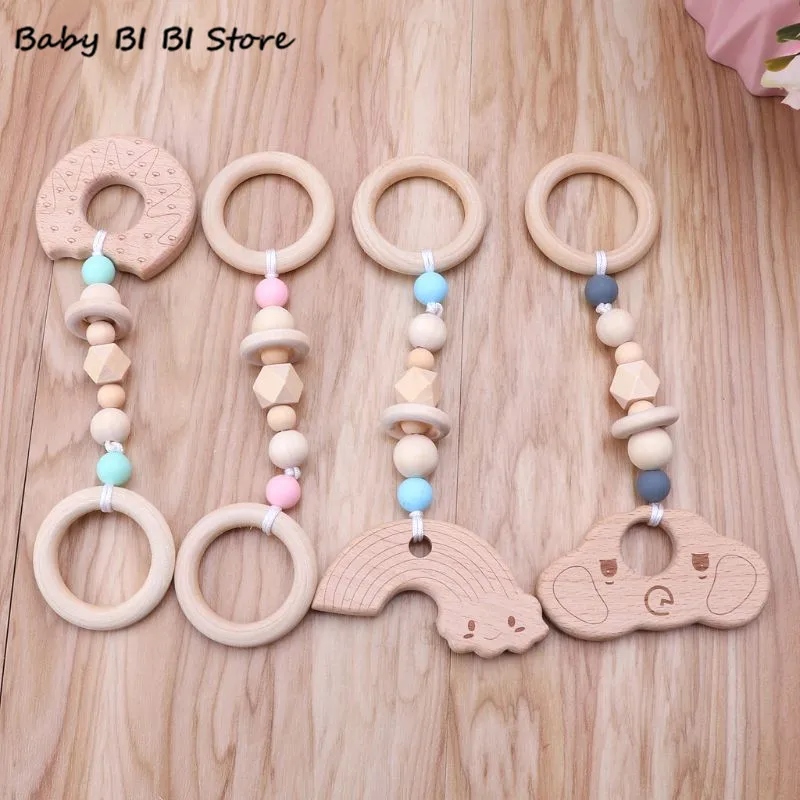 Детский деревянный Прорезыватель для зубов в виде животных|Детские