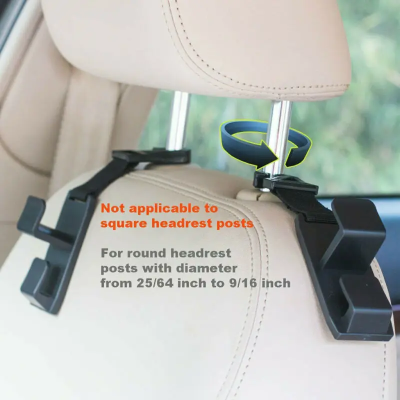 Универсальный черный крючок для автомобильного сиденья сумка вешалка авто