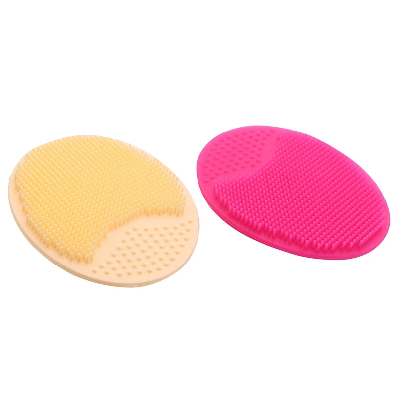 

1Pc New Makeup Sponge Gourd Powder Puff Rack Egg Powder Puff Bracket Box & 2Pcs Spa Silicone Beauty Wash Pad Skin Scrub