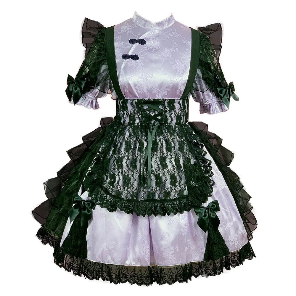 Милое Чонсам в китайском стиле серия с кошками летняя новая модель дворец Милая